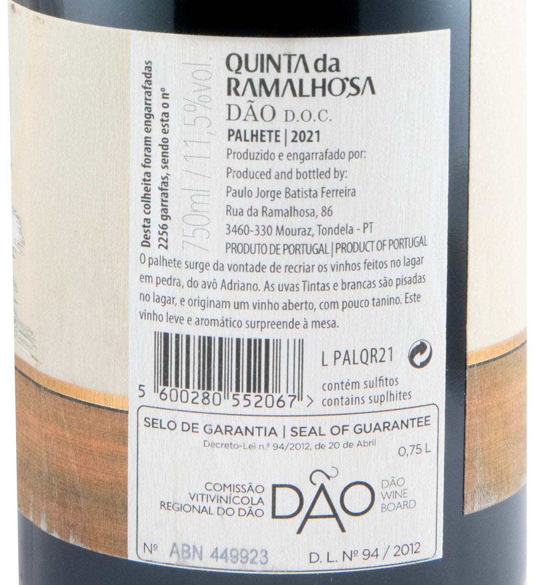 Quinta da Ramalhosa Palhete Tinto