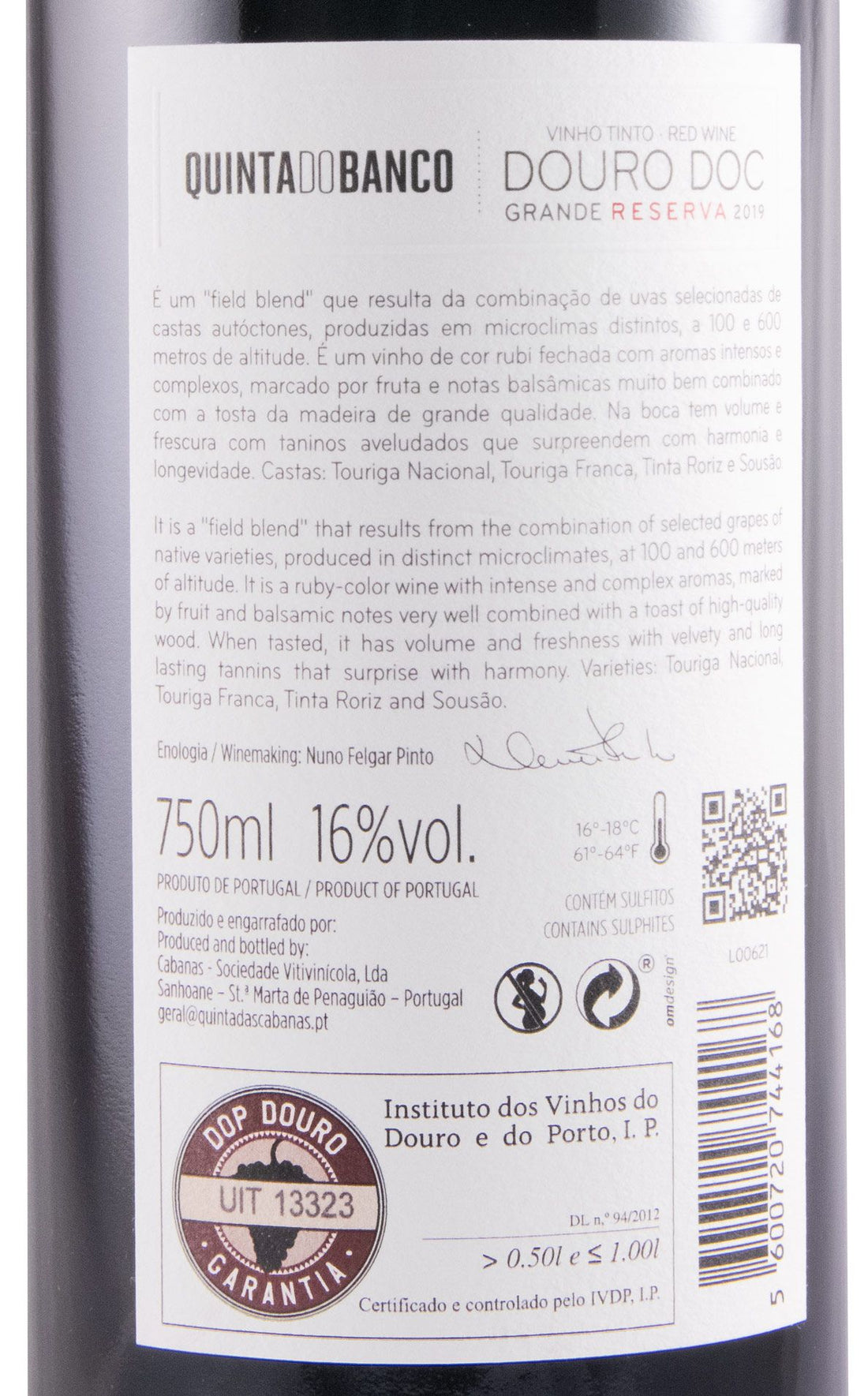 Quinta Do Banco Grande Reserva Tinto