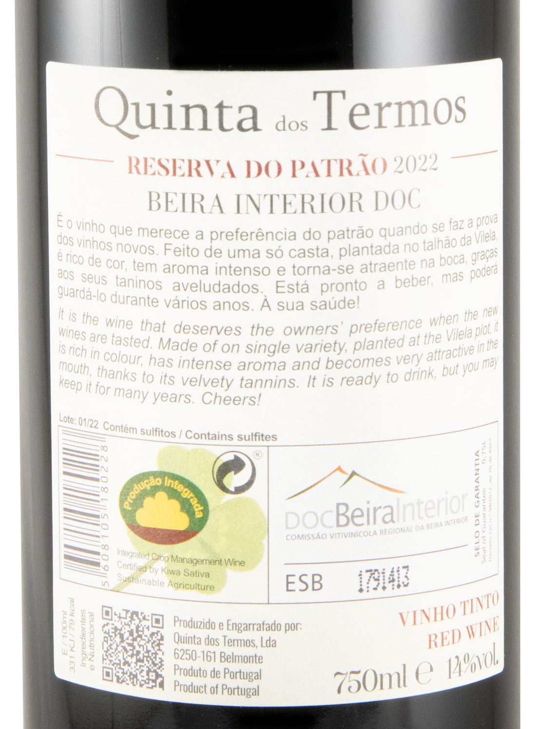 Quinta dos Termos Reserva do Patrão Tinto