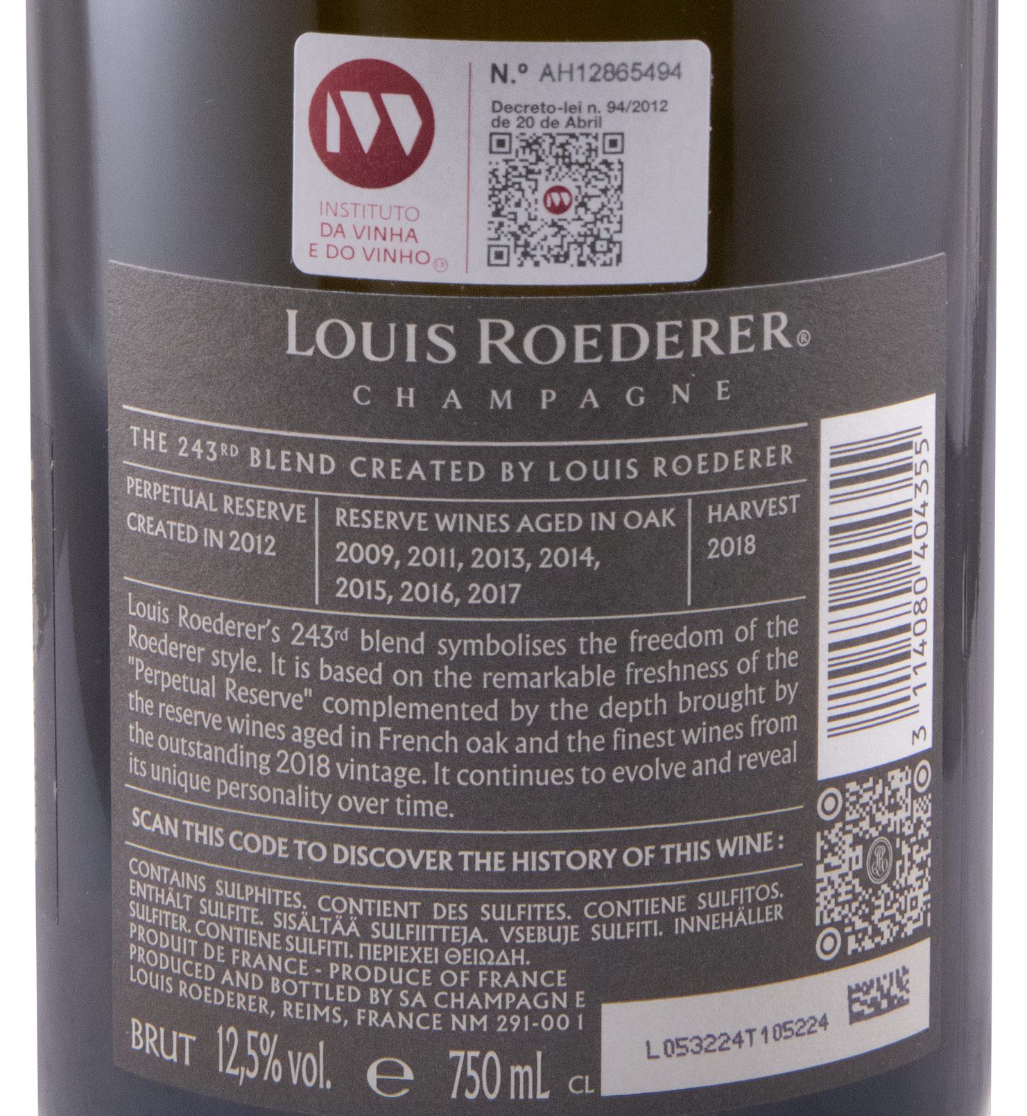 Champagne Louis Roederer Collection 243