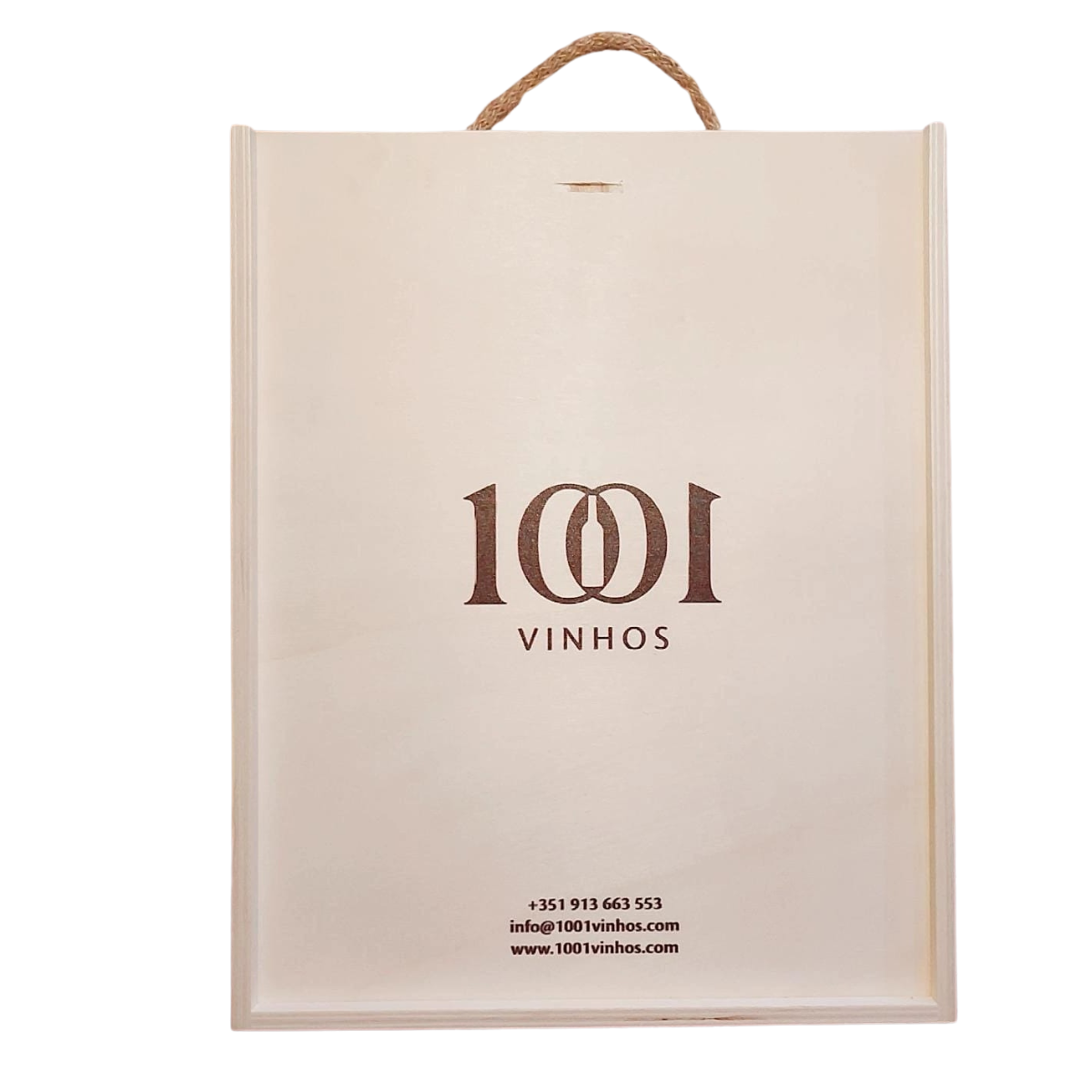 Caja de Madera 1001 Vinos-1 botella