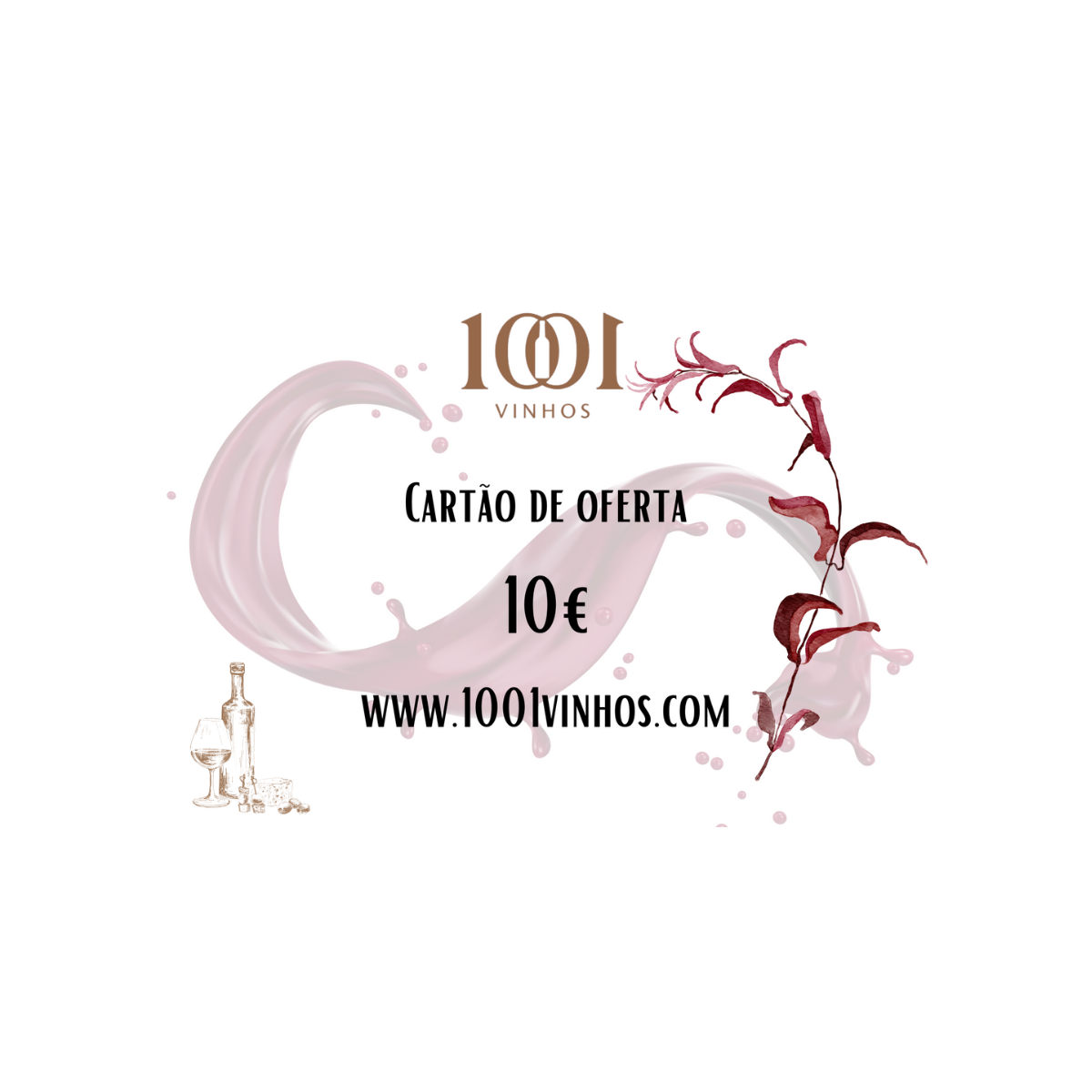 Cartão de oferta 1001 vinhos