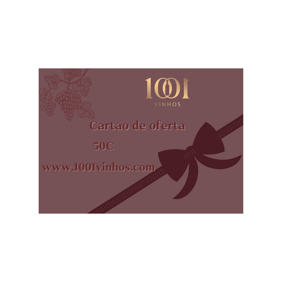 Cartão de oferta 1001 vinhos