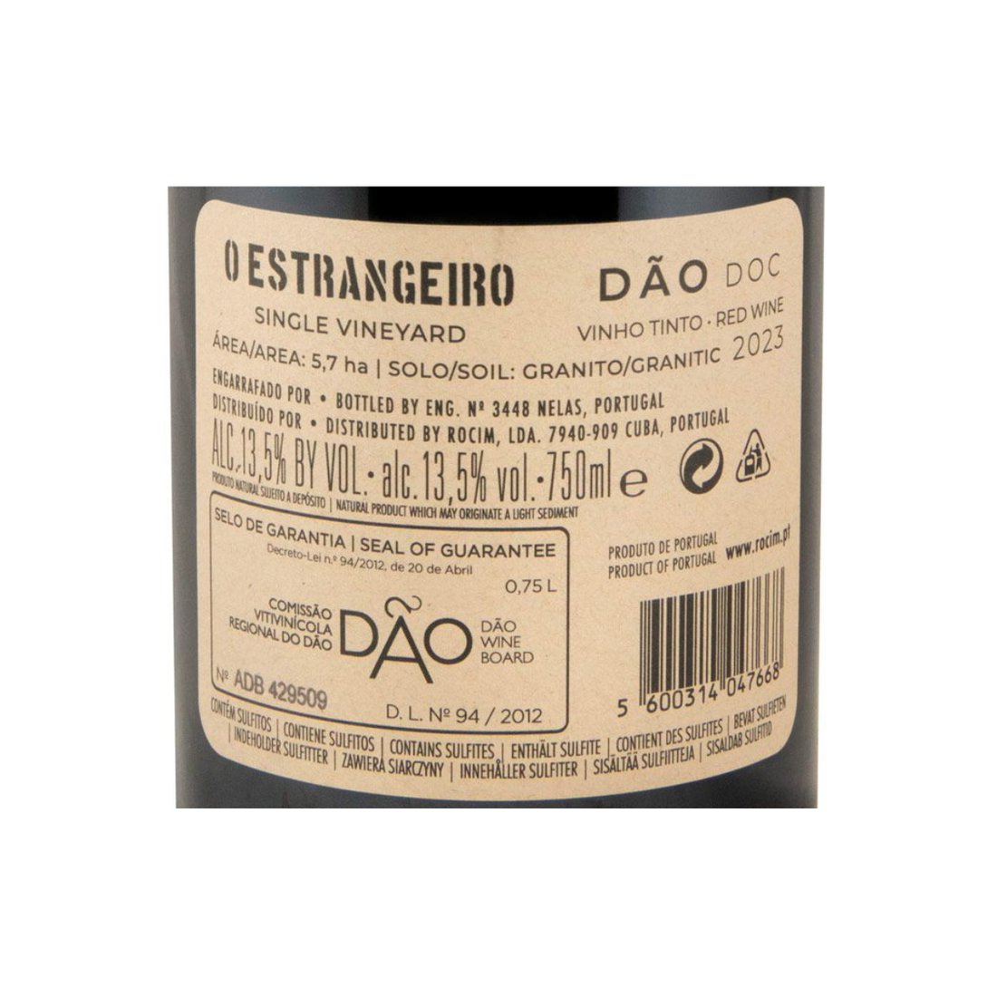 Rocim O Estrangeiro Tinto