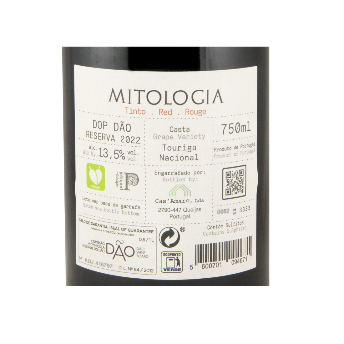 Mitologia Touriga Nacional Reserva Tinto