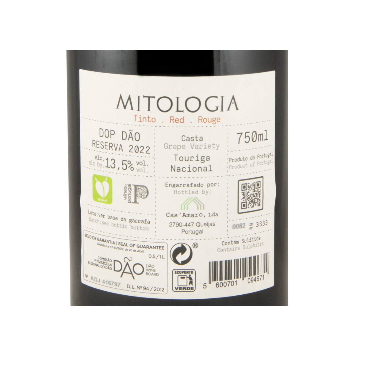 Mitologia Touriga Nacional Reserva Tinto