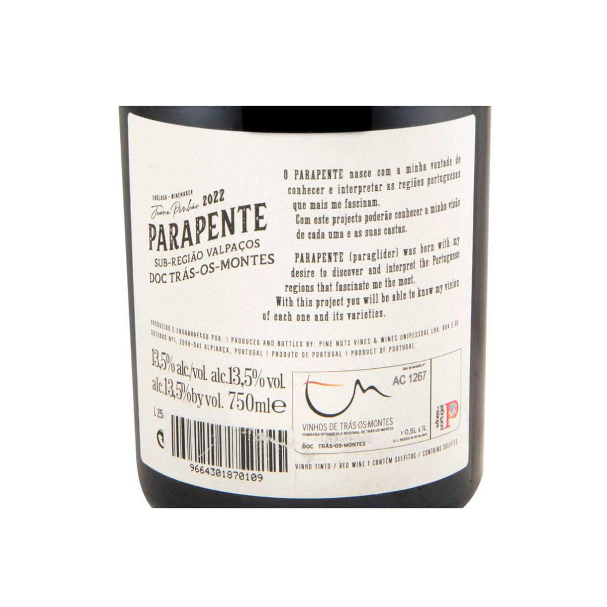 Parapente Vinhas Velhas Tinto