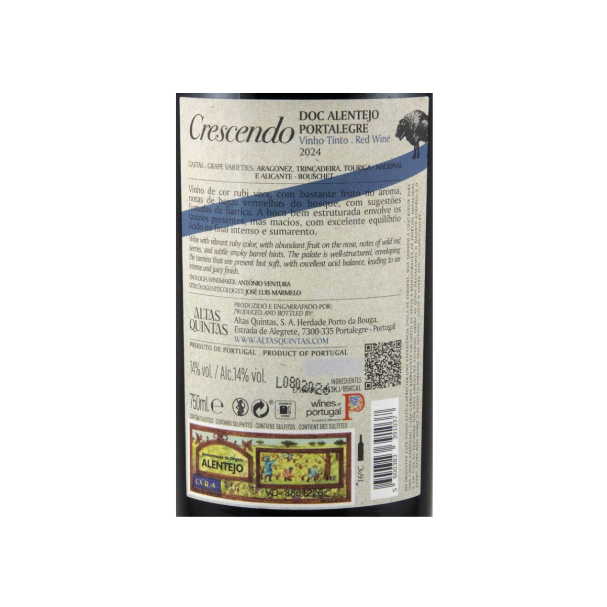 Altas Quintas Crescendo Tinto