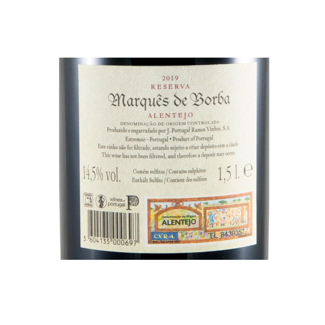 João Portugal Ramos Marquês de Borba Reserva tinto 1.5 L