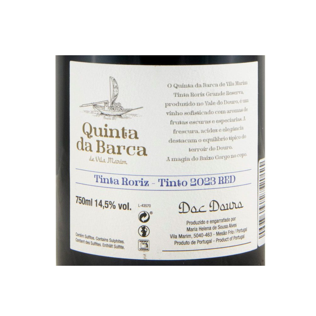 Quinta da Barca Tinta Roriz Grande Reserva Tinto