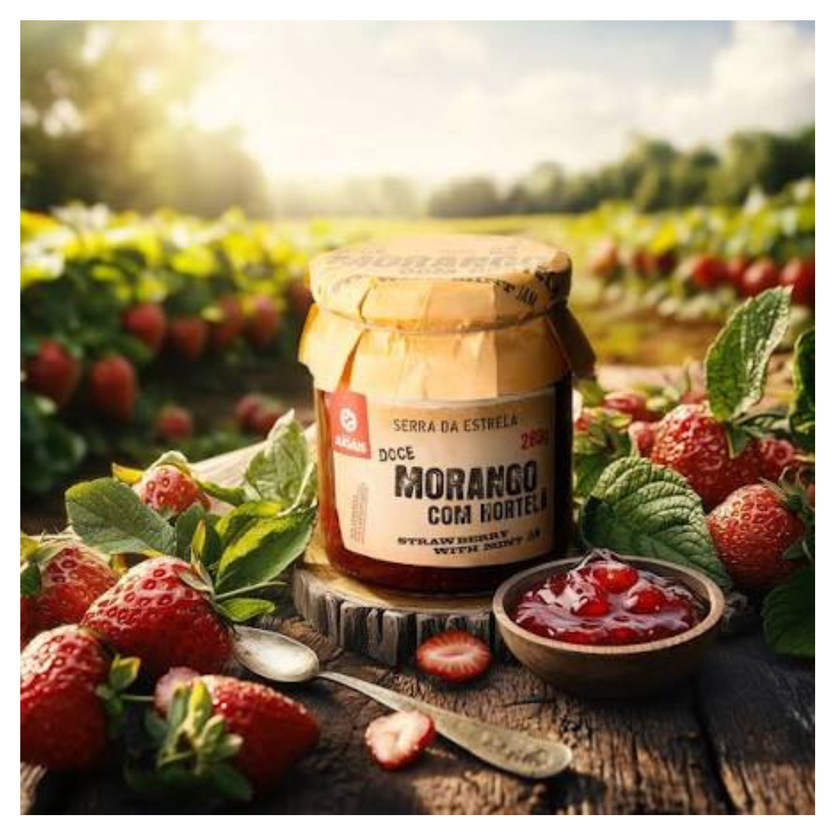 Dolce de Morango e Hortelã