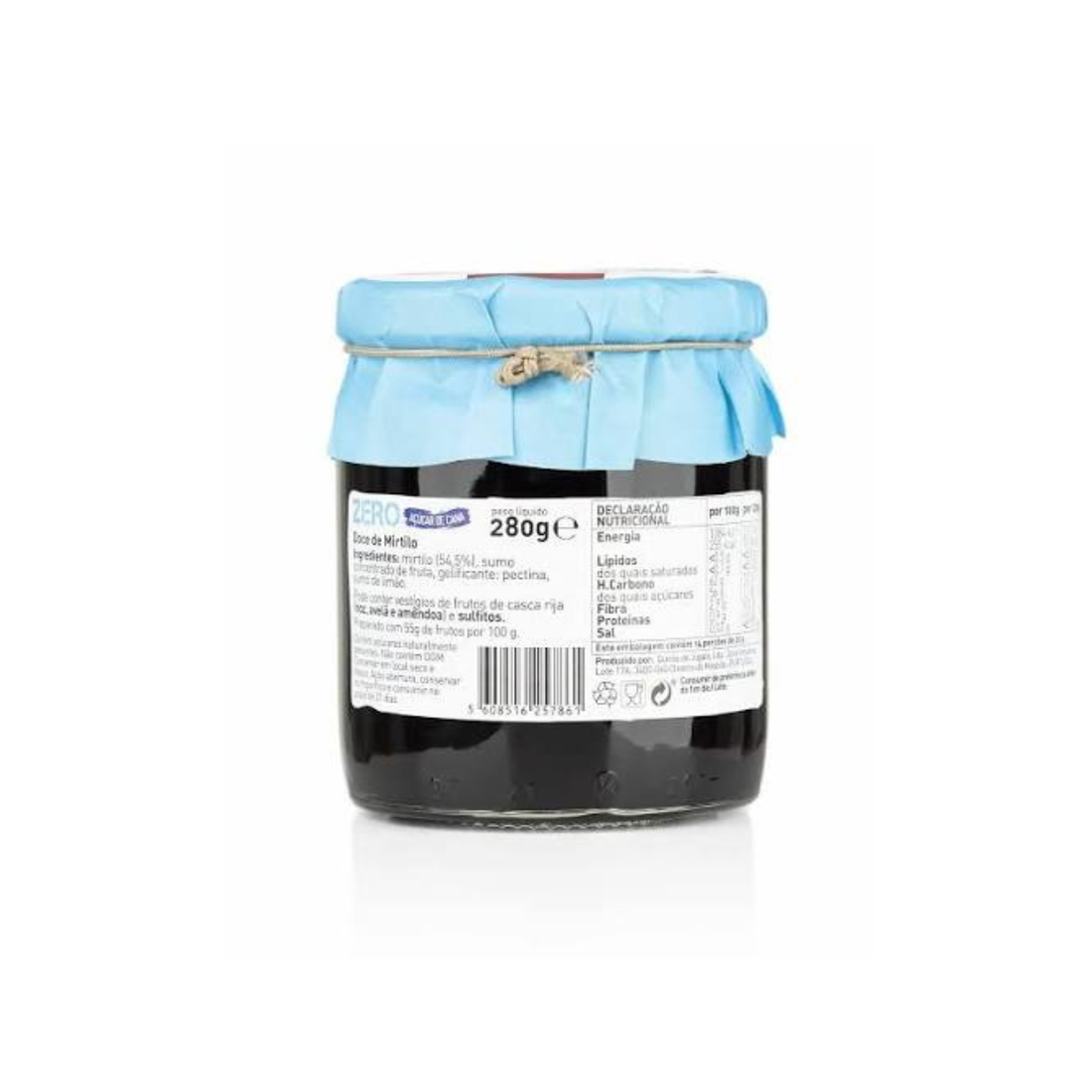Doce Zero Mirtilo Quinta de Jugais 280g