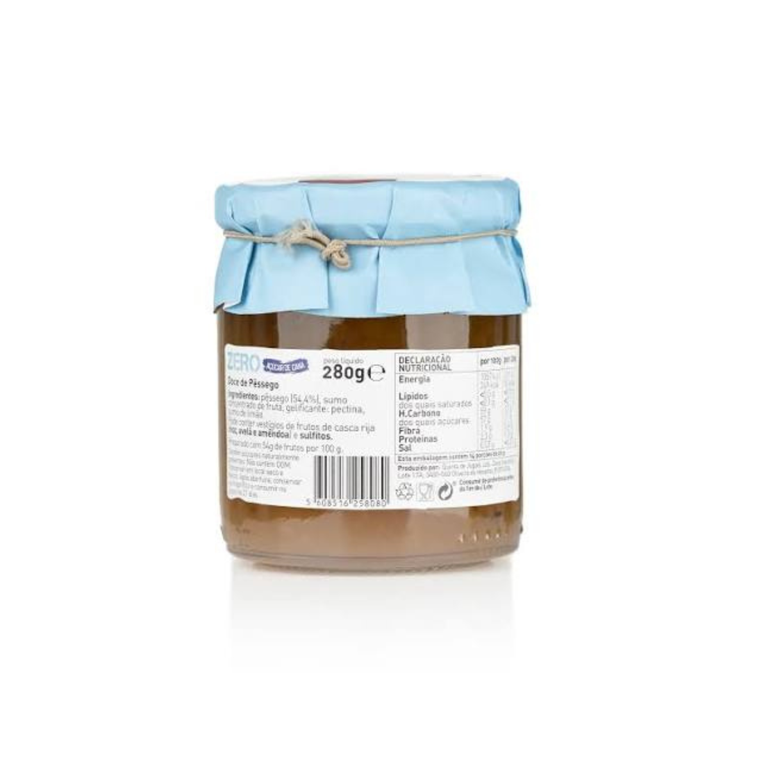Doce Zero Pêssego Quinta de Jugais 280g