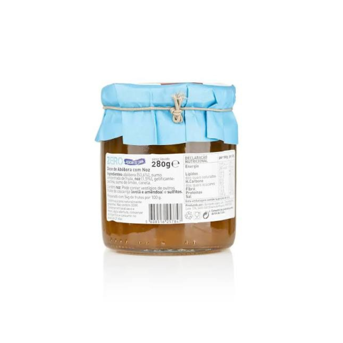 Doce Zero Abóbora c/ Noz Quinta de Jugais 280g