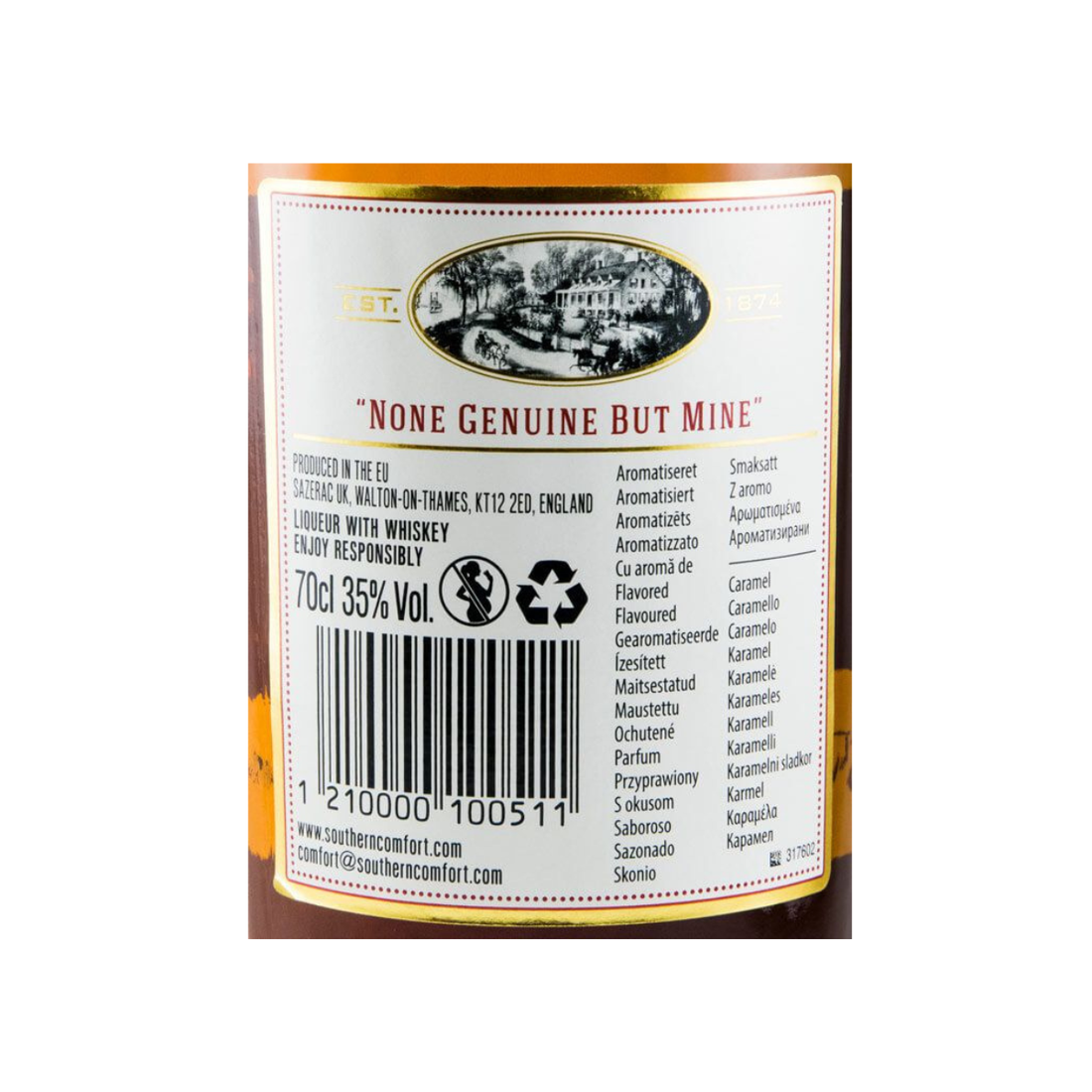 Licor de Whisky Southern Comfort