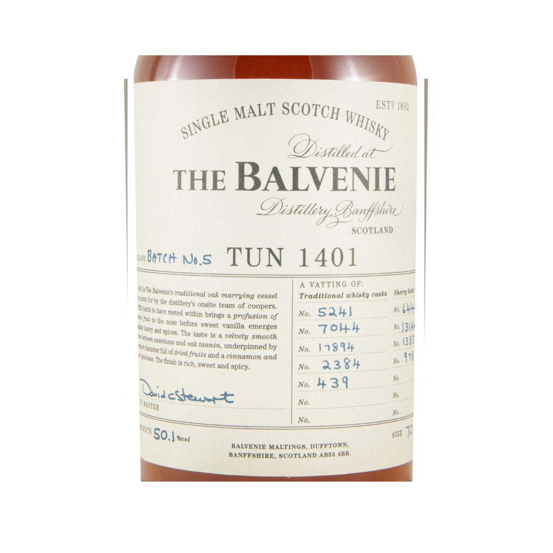 Balvenie Tun 1401 Batch N.º 5
