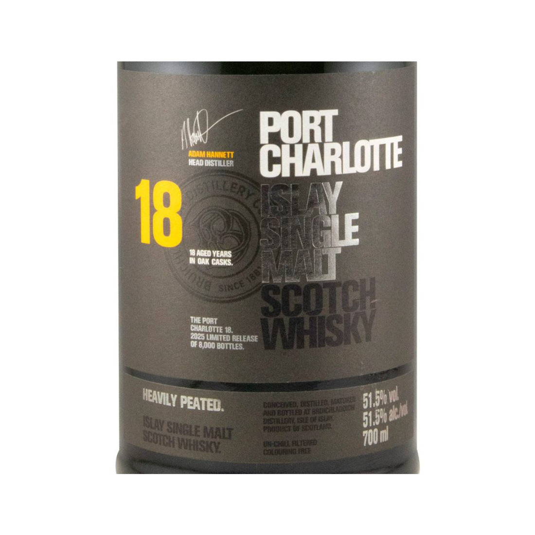 Port Charlotte Heavily Peated Islay 18 anos