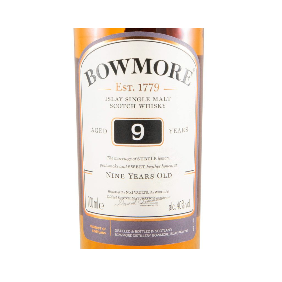 Bowmore 9 anos