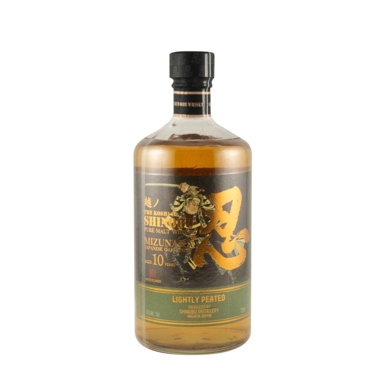 Shinobu The Koshi-No Lightly Peated Mizunara Oak Pure Malt 10 anos