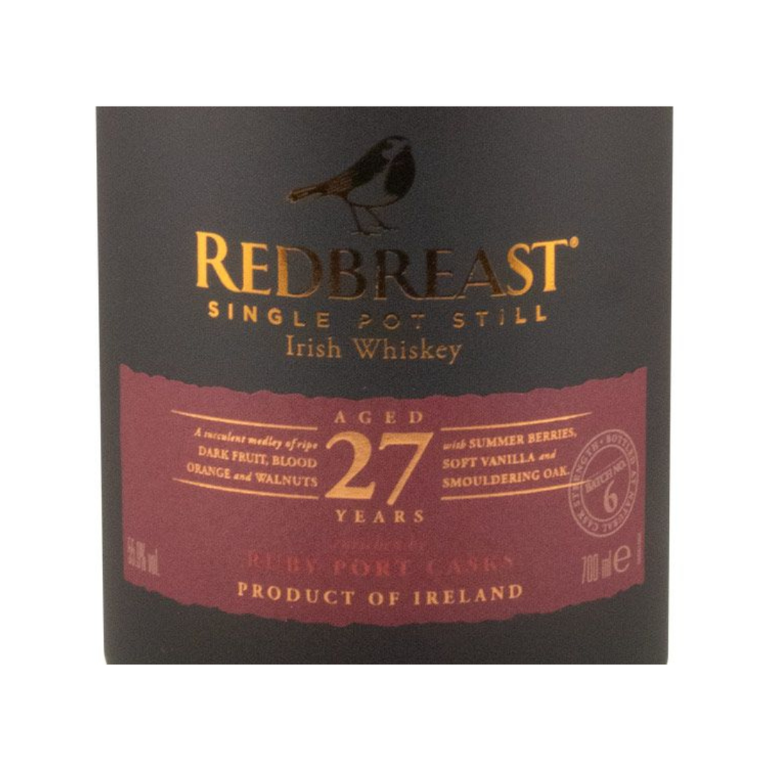 Redbreast Port Pipe Single Pot Still 27 anos