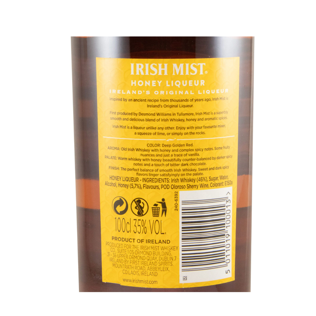 Licor de Whisky Irish Mist Honey 1L
