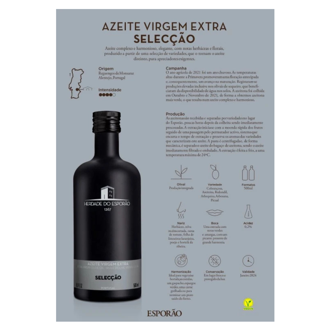 Esporao Azeite Virgem Extra " Selecçao " 0.50cl