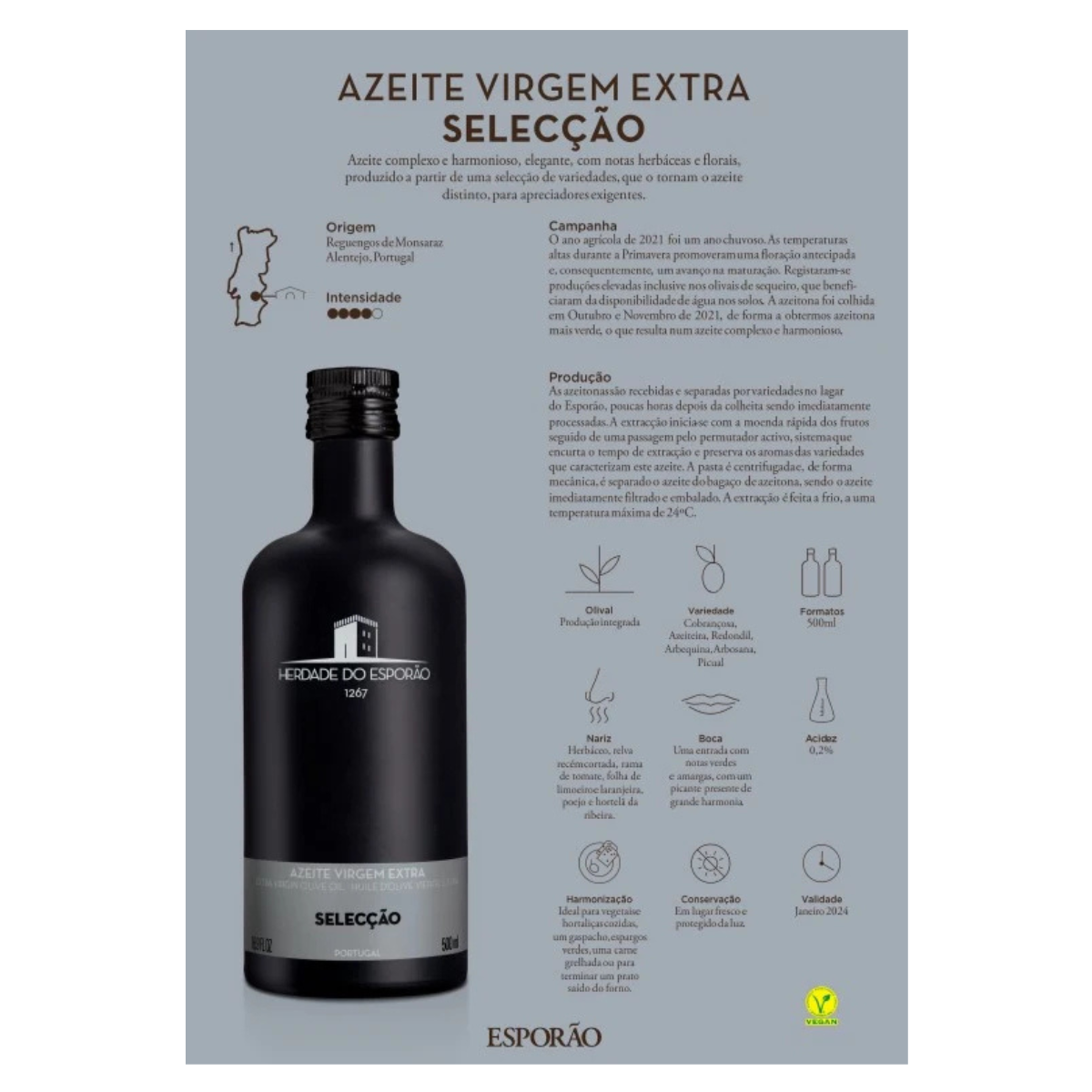 Esporao Azeite Virgem Extra " Selecçao " 0.50cl