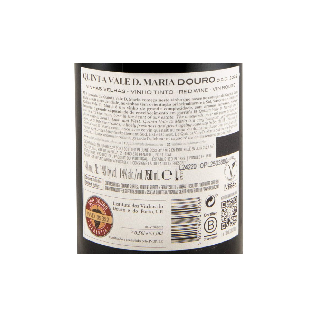 Quinta Vale D. Maria Vinhas Velhas Tinto