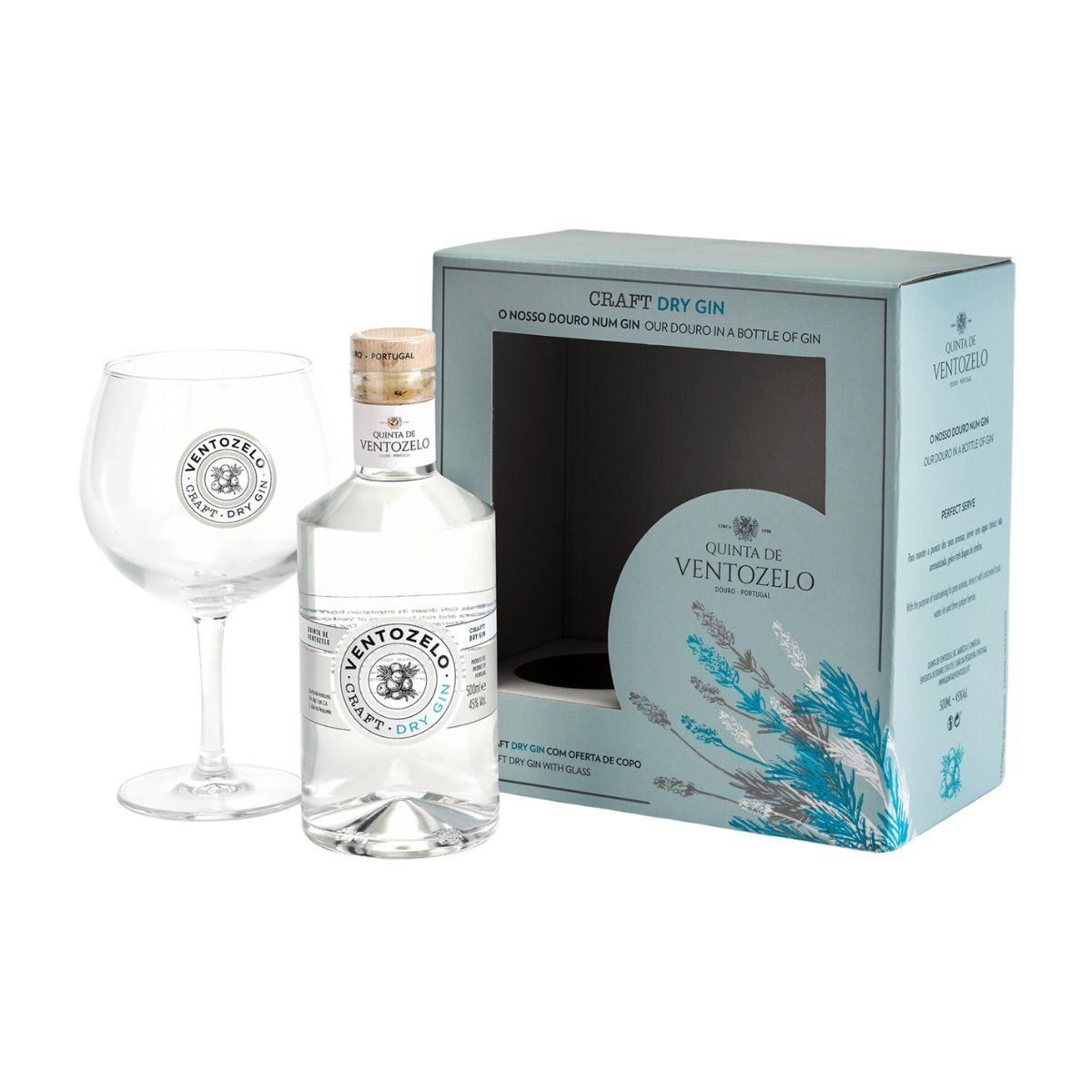 Dry Gin Ven 50cl + Glass