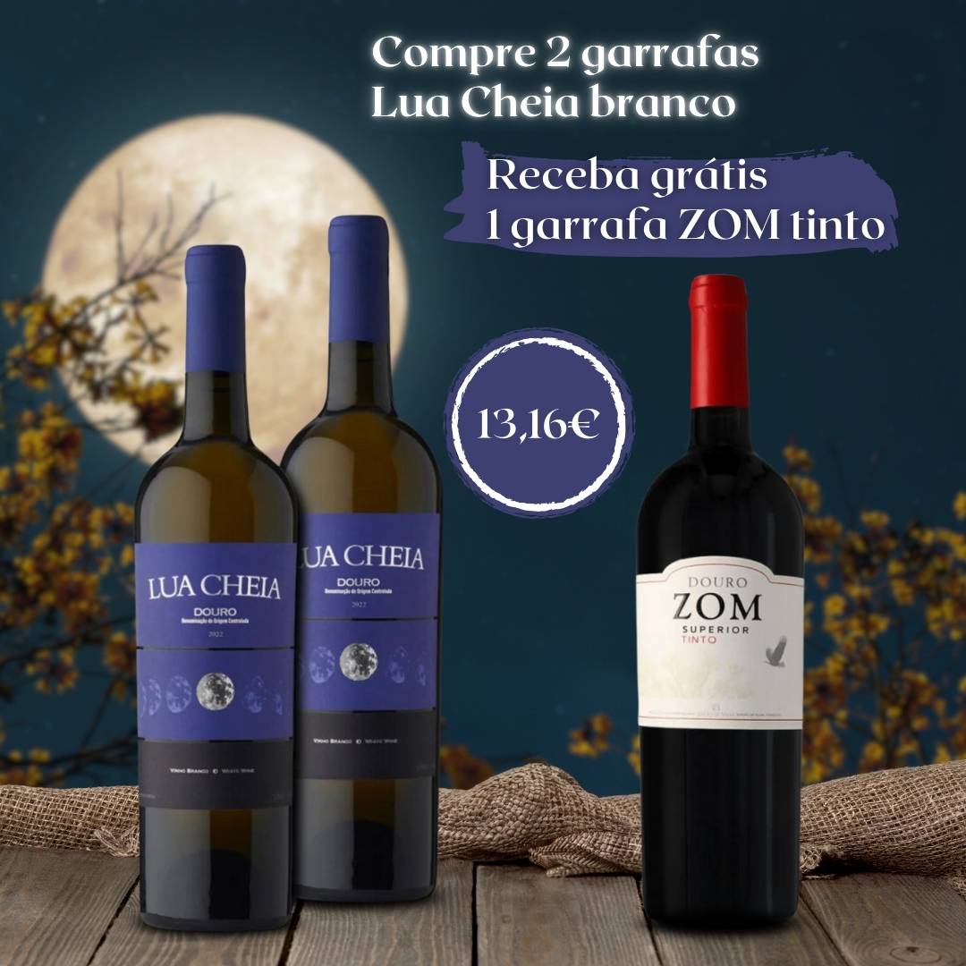 Lua Cheia Branco x2 + 1 Zom tinto oferta