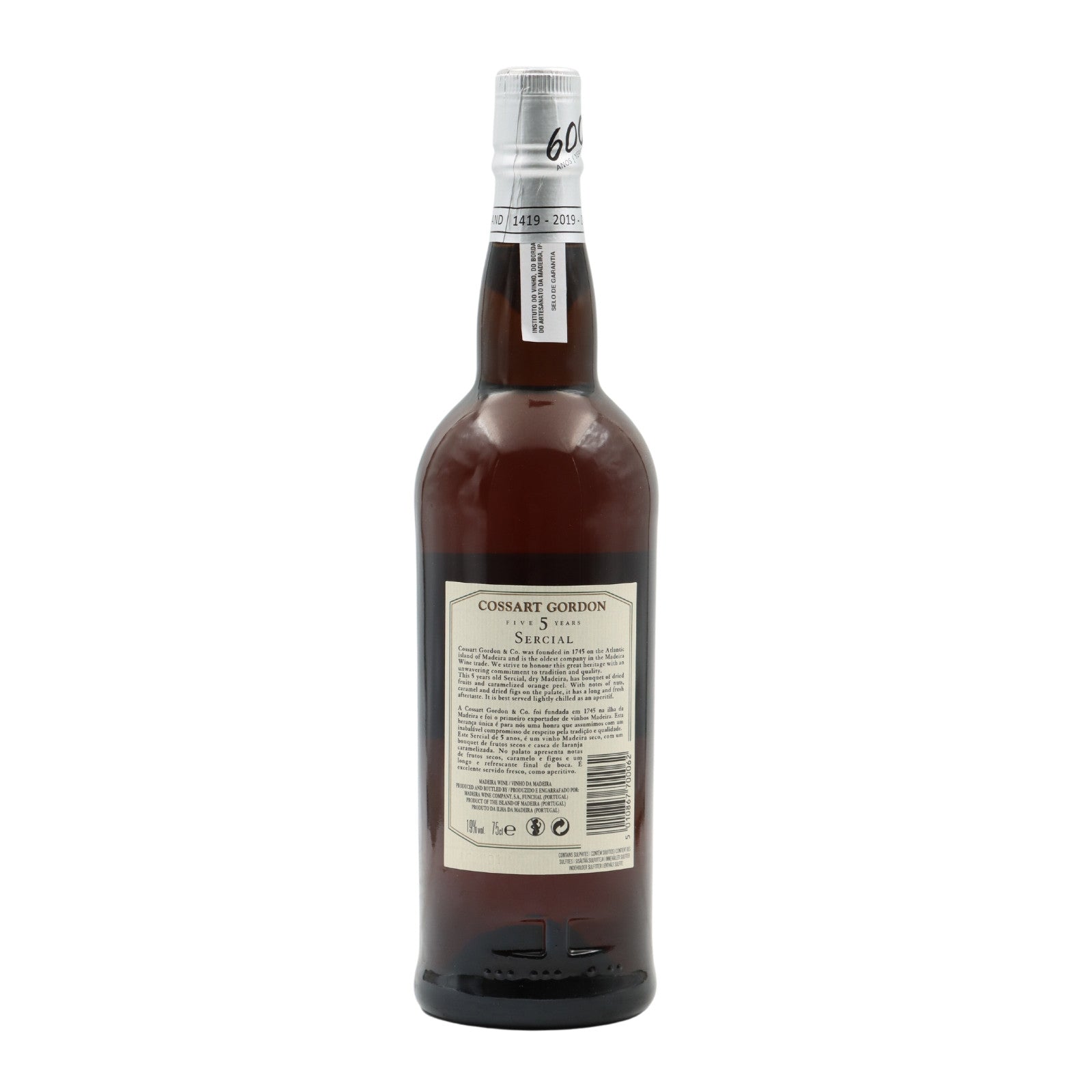 Cossart Gordon 5 Anos Sercial Seco