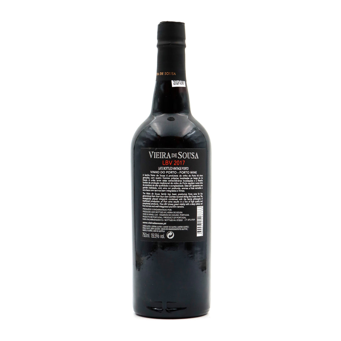 Vieira De Sousa LBV Unfiltered 2018 1.5lt with individual box