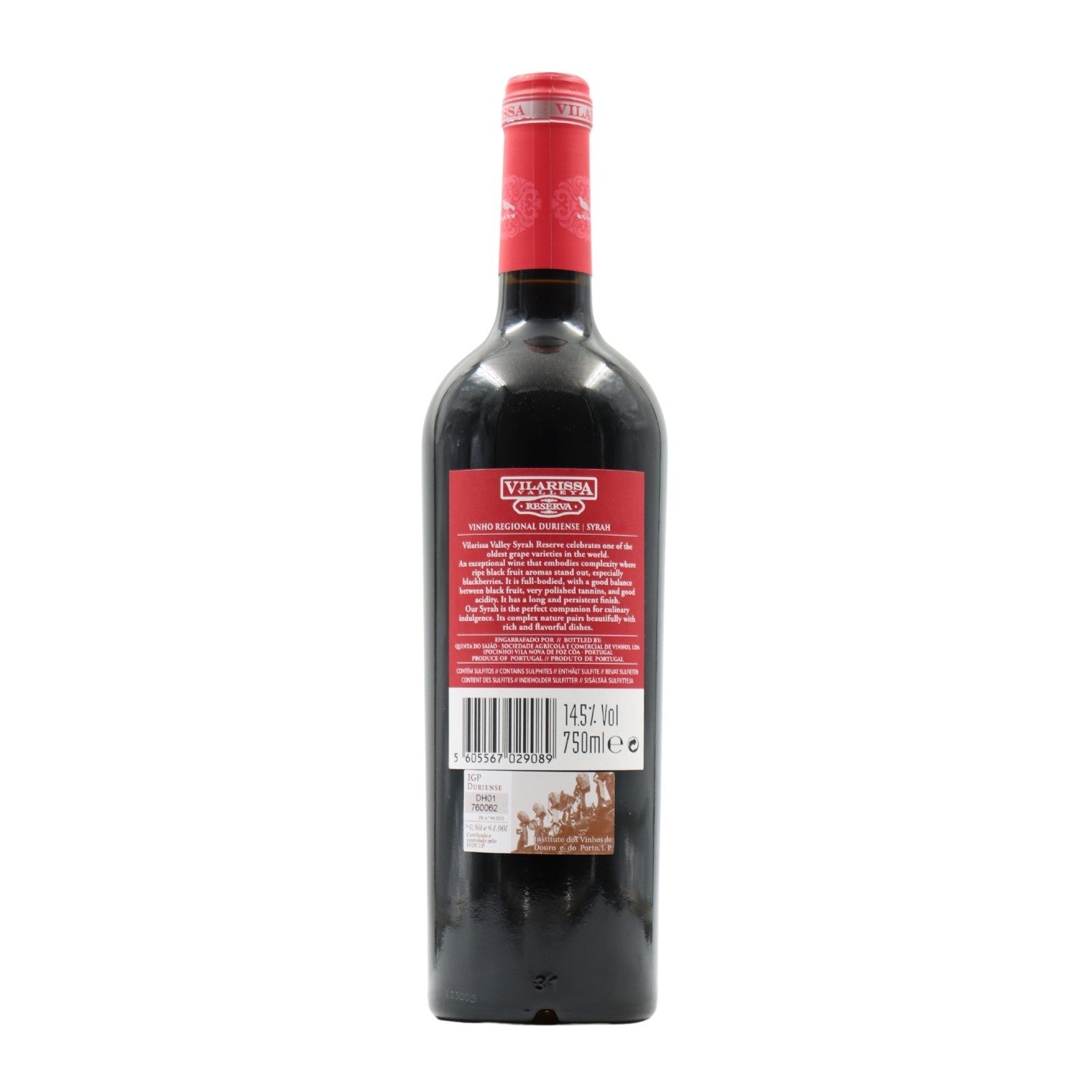 Syrah Reserva della Valle di Vilarissa Rosso